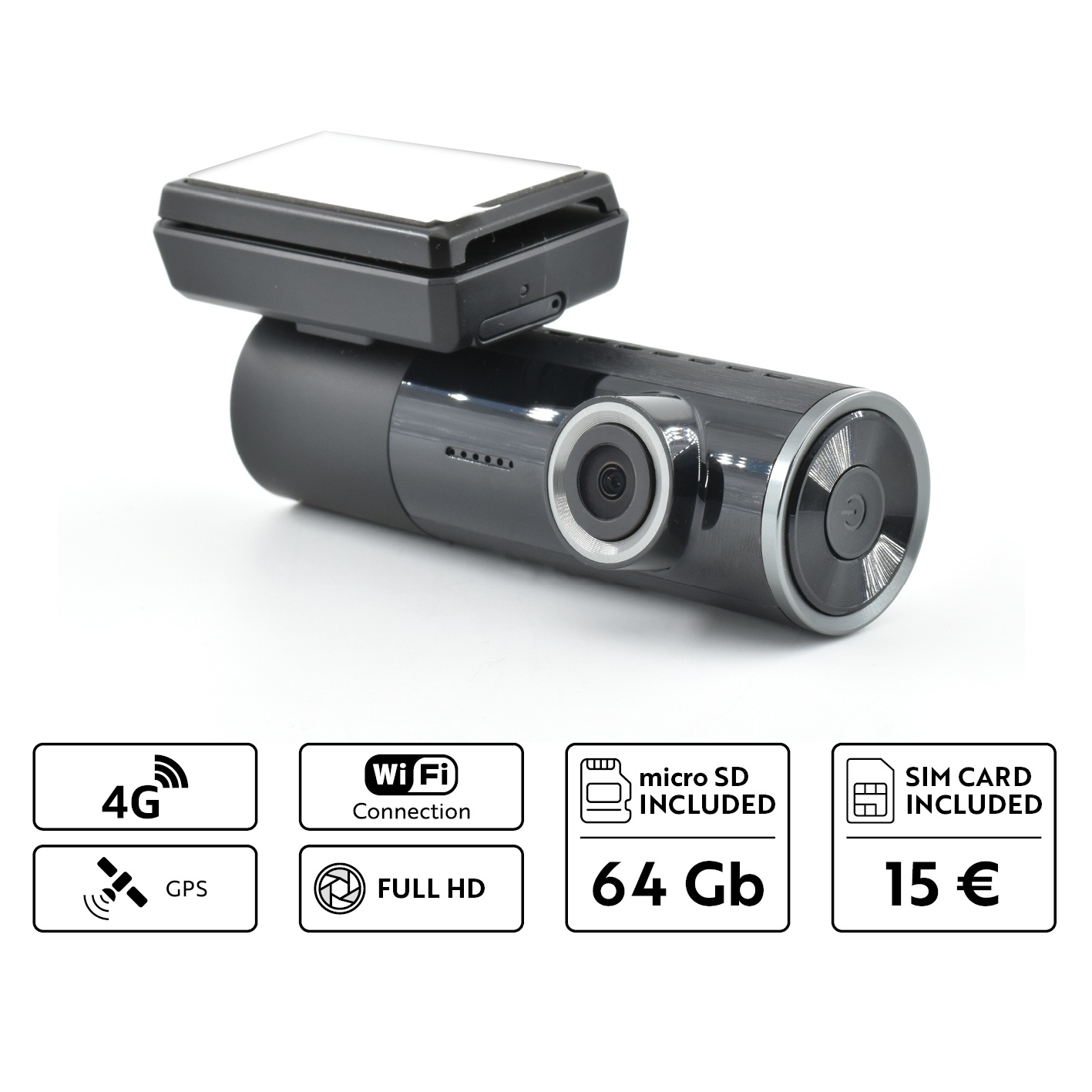 DASHCAM 4G / Wi-Fi / GPS con App